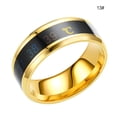 thumbnail image 2 of ziyahi Couple Rings Delicate Ring Smart Sensor Body Temperature Small Lightness Finger Jewelry Wedding Women Engagement Gloden 13#, 2 of 7