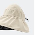thumbnail image 4 of UV Summer Bucket Hat Mujeres Mujeres Plegables de Vinilo Al Aire Libre Protectión de Protección Uv Gombado para el Sol para la Fiesta en la playa, 4 of 5