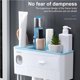 thumbnail image 4 of Yuarrent Juego de organizador de accesorios de baño, soporte para cepillo de dientes, dispensador automático de de dientes, soporte de montaje en Almacenamiento y organización del hogar Yuarrent HA022991-00, 4 of 6