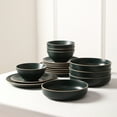 thumbnail image 4 of Stone Lain Lauren Dinnerware Set Stoneware, 32-Piece, Service for 8, Green, 4 of 6