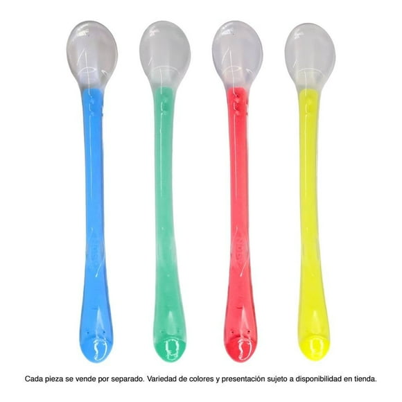 Set de Cucharas Nuby Suaves de Silicón Varios Colores 2 Piezas