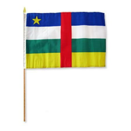 Central African Republic 12x18" Stick Flags