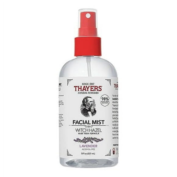 Thayers Brume Faciale à l'Hamamélis Sans Alcool avec Aloe Vera Lavande 8 Onces