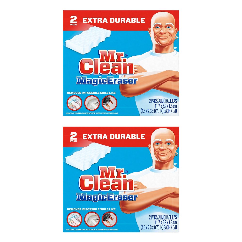 Mr. Clean Magic Eraser Extra Durable 2 Pads Power Scrub Clean Durafoam