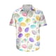 thumbnail image 5 of Camisa hawaiana de Pascua para hombres y mujeres Camisas hawaianas con cuello cubano y manga corta con botones para hombres y mujeres, 5 of 5