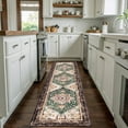 thumbnail image 6 of 2'x8' Runner Rug for Hallway Floor, Yamaziot Washable Rug Carpet with Rubber Backing, Non Slip Rug Runner Vintage Mat for Bedroom, Laundry, Coffee, 6 of 10