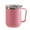 Pink, variant on Luoshdecor Stainless Steel Coffee Mug With Handle and Lid, Insulated Travel Tumbler Cup for Office,Travel