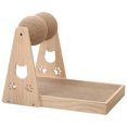 thumbnail image 1 of Juguete rascador para gatos, bola rascadora de gato de sisal natural, pelota rascadora para gatos y gatitos, juguete rascador interactivo de madera - Bola doble Sunnimix Juguetes de rodillos para gatos, 1 of 7