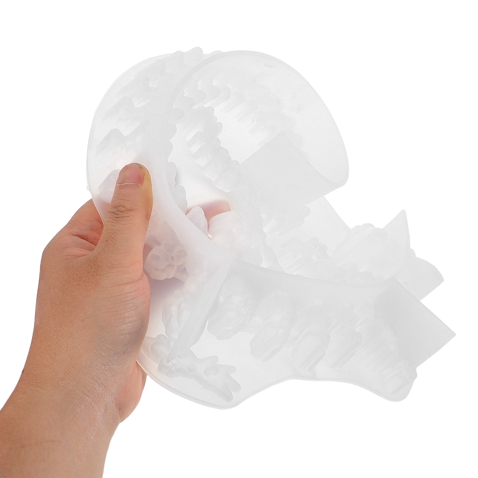 OFFIGAM White Silicone Dragon Mold for Resin Crafting, 3D Design, Ideal for Home Decor and Projects, 3.5x3.5 Inch Tool