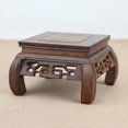 Gong Wooden Square Shelf Tank Stand Vase Display Stand Fish Bowl Riser