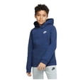 thumbnail image 1 of Sudadera con capucha Nike NSW Pull Over Club para niño, azul medianoche/blanco, 1 of 5