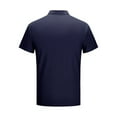 thumbnail image 5 of Fnooota Mens Polo Shirts Clearance, Short Sleeve Collared Vacation Casual Summer Shirts Navy Size S, 5 of 8