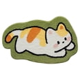 thumbnail image 3 of Felowaigam Bathroom Rug Cute Animal Pattern Fun Bath Mat, Microfibre Soft Oval Rug, Rubber Back, Multi-Color, Durable, Machine Wash Bath Mat for Bathroom Floor, 3 of 4