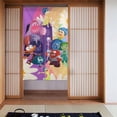thumbnail image 1 of Cortina de puerta semiopaca con patrón de patchwork de dos piezas de adentro hacia afuera, cortinas opacas decorativas para dormitorio, sala de estar, decoración de habitación de niños, 34 x 56, 1 of 7