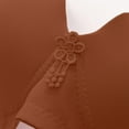 thumbnail image 5 of Lumtrix Scalloped Lift Bras Women Soft Jelly Push Up Wireless Bra Supportive V Neck No Underwire Seamless Tshirt Bralettes Brown 42, 5 of 5