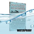 thumbnail image 3 of Beastzheng Letrero De Metal Con Reglas De Piscina Para Bebedores, Decoración De Pared, Cartel De Piscina Azul Para Decoración Del Hogar, Regalos, 8 X 12 Pulgadas, 3 of 5