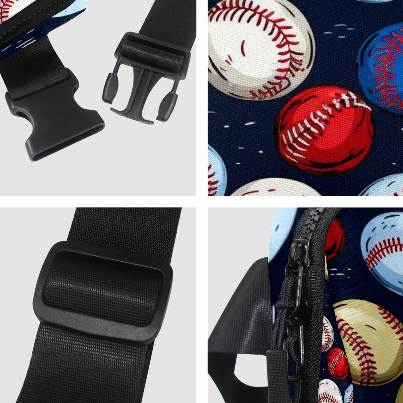 Baseball Lightweight Adjustable Waist Pack with Extension Strap for Unisex, Fanny Packs, Fanny Bag