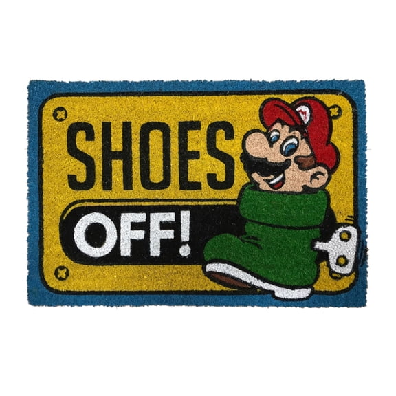 Pyramid America Mario Shoes Off Doormat