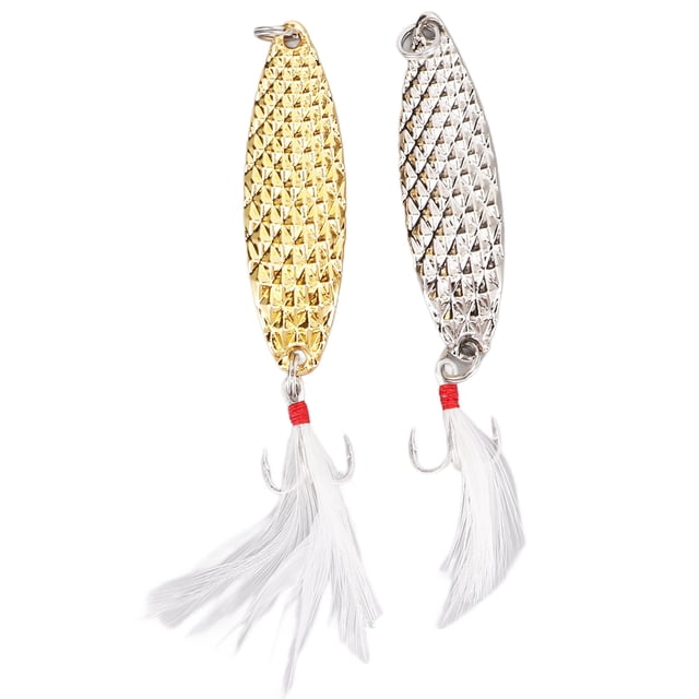 Señuelos De Pesca Con Forma De Cuchara, Cebos Giratorios De Metal Duro Con Lentejuelas En Forma De Sanguijuela Para Lubinas De Trucha De Agua Dulce Y Salada