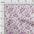 thumbnail image 2 of oneOone Polyester Spandex White Fabric Watercolor Floral Sewing Material Print Fabric By The Yard 56 Inch Wide-aA, 2 of 5