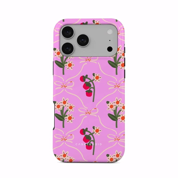 CASETEROID Tough Case for iPhone 17 Pro Max – Dual-Layer Protection, Shockproof [Compatible with MagSafe] – Vintage Bloom Case