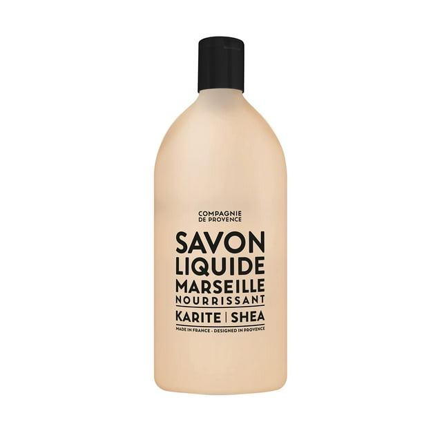 Compagnie de Provence Savon de Marseille Jabón líquido nutritivo Karité (manteca de karité) Recambio de 33,8 onzas líquidas
