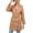 Khaki, variant on Fesfesfes Coat for Women Spring And Fall Lapel Solid Color Long Sleeve Buttoned Long Belted Blazer Coat