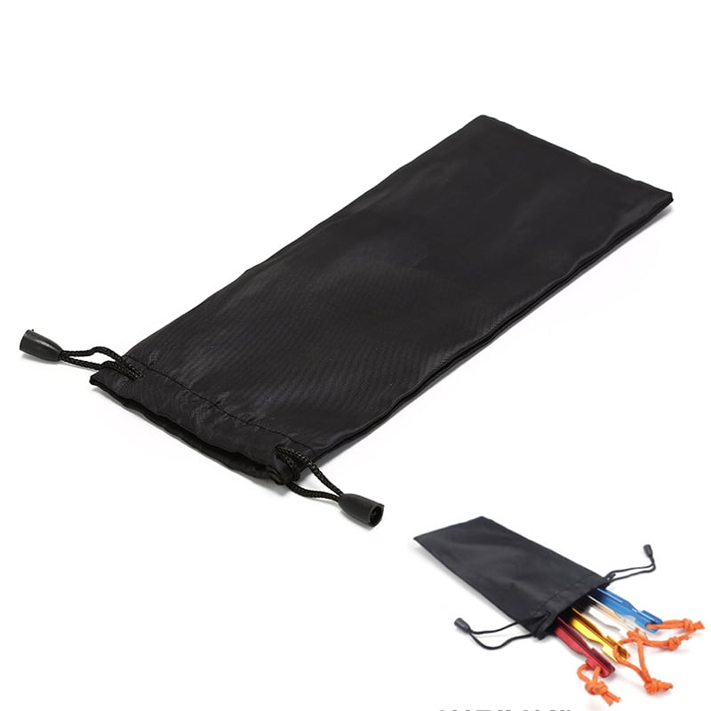 21cm Tent Peg Nails Stake Storage Bag Outdoor Camping Tent Peg Nail Organizer Ew 