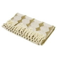 thumbnail image 3 of Table Runner with Tassel, 12"x108" Farmhouse Style Cotton Linen Vintage Woven Dining Placemat, Yellow, 3 of 6