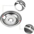 4 Piece Stainless Steel Pan Set Stove Burner Ring For W10278125 Burner