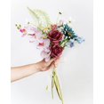 thumbnail image 2 of 10pcs Fake Black Roses Artificial Silk Flowers Faux Rose Flower Long Stems Bouquet for Arrangement Wedding Centerpiece Party Home Kitchen Decor (Black), 2 of 5