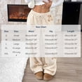 thumbnail image 3 of Kezqiaxn Pajama Pants Women Fleece Elastic Waist Warm Loose Bottoms Casual Loungewear Fall Winter Pj Pants Fashion Clothing Beige M, 3 of 6