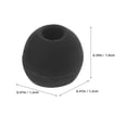 thumbnail image 2 of WHAMVOX 200Ud Fundas De Silicona Para Auriculares Puntas Suaves Reemplazo Confort Y Aislamiento Negro, 2 of 8