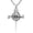 Nail Cross-Crown of Thorns, variant on Nail Cross Necklace for Men 925 Sterling Silver 3 Nail Cross Pendant Christian Jewelry Gifts for Men with 22"+2" Rolo Chain