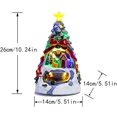 thumbnail image 2 of CM-TOP | Árbol de Navidad Artificial | Adorno Escritorio la Tienda | Mini árbol Navidad | Caja De Música Navideña | con USB y batería, Doble Fuente de alimentación | Luces RGB, 2 of 4