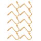 thumbnail image 1 of CRAFTHROU 10Ud Dorados Para Con Soporte Firme Para Abrigos Y Jeans, 1 of 8