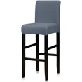 thumbnail image 1 of Housses de Chaise de Comptoir de Pub Réutilisables Housse Extensible Amovible Lavable Ensemble de 1 (Gris Bleu), 1 of 6