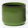thumbnail image 1 of Green Striped Planter, 1 of 1