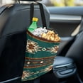thumbnail image 4 of Yuyamidu Aztec Tribal Gemoetric Car Garbage Bag Car Accessories Universal Car Trash Bin with Adjustable Buttons Waterproof Auto Storage Bag Hanging Car Trash Bag, 4 of 7