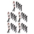 thumbnail image 2 of ZLight 4pair Odorless Knee High Stockings Easy To Wear All Body Shape Suitable Stylish Sports Socks Balck 5Set, 2 of 6
