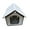 Grey, variant on Walbest Outdoor Cat House Weatherproof for Winter, Collapsible Warm Cat Houses for Outdoor/Indoor Cats, Easy to Assemble Dog House for Small Dogs