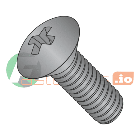

8-32 x 1 Machine Screws / Phillips / Oval / Steel / Black Zinc (Quantity: 7 000 pcs)