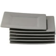 thumbnail image 4 of 10 Strawberry Street Nova Square 7" Salad Plates, Gray, Set of 6, 4 of 4