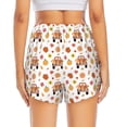 thumbnail image 2 of Lsque Cute Gnomes In Red Truck Printed Women's Running Shorts with Liner Pockets,Elastic Quick Dry Workout Athletic Gym Yoga Shorts,Womens High Waist Shorts-Small, 2 of 9