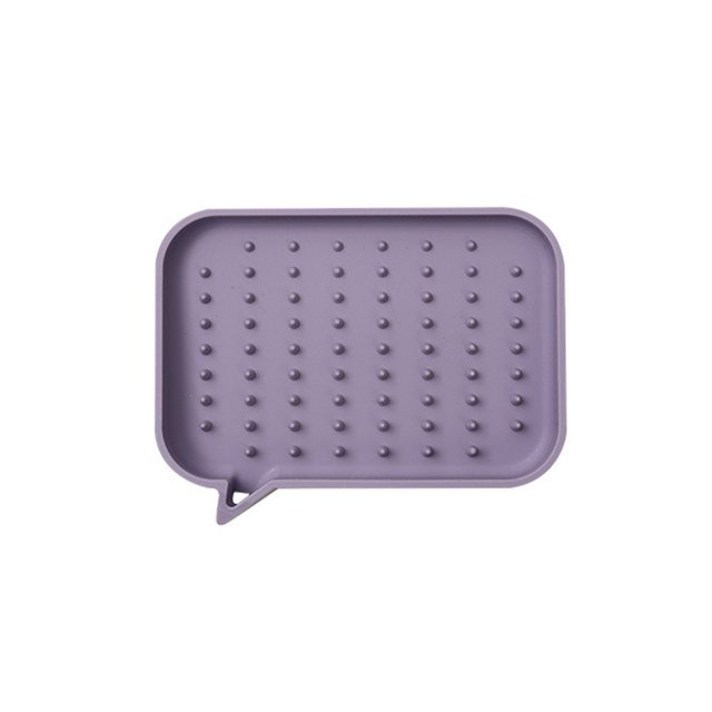 Wosthever Soporte de silicona para baño, ducha antideslizante, de almacenamiento, encimera, caja de drenaje de reutilizable, bandeja Almacenamiento y organización del hogar Violeta Wosthever HA063313-03