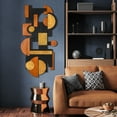 thumbnail image 5 of "Amber Embraces I & II" Hand Made & Hand Finished Dimensional Solid Wood Abstracts, 5 of 10