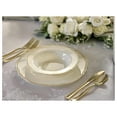thumbnail image 5 of 320pcs set (40 Guests)-Heavyweight Wedding Party Disposable Plastic Plate Set -40 x 10.25'' + 40 x 7.5'' + Silverware + Cups + Napkins (Rochelle and ), 5 of 9