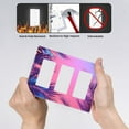 thumbnail image 4 of Neon Color Tropical Plant Switch Cover Decorative Wall Plate 3-Gang Screwless Standard Size, 4 of 5