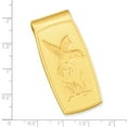 thumbnail image 3 of Gold Flying Duck Hinged Money Clip  For Dad Mens  For Him, 3 of 7