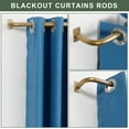 thumbnail image 5 of Wrap Around Curtain Rods 2 Pack, Antique Gold Curtain Rods 28-48 Inch, Adjustable Window Curtain Rods Room Darkening, Heavy Duty 1-Inch Diameter Telescoping Drapery Rod, 5 of 7